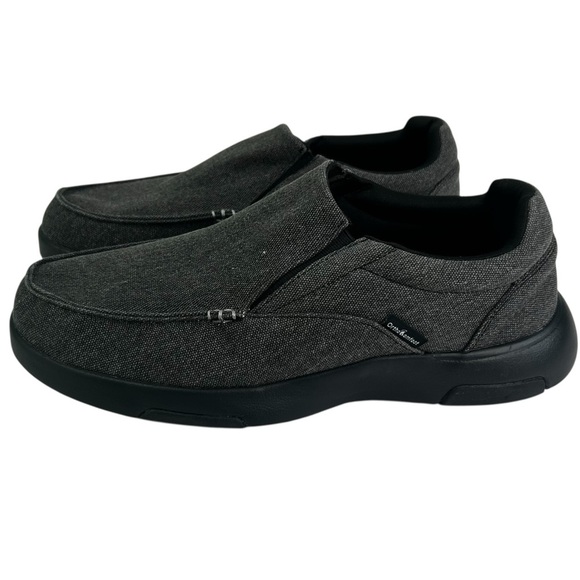 Ortho Comfoot ZGBX02 Mens Black Gray Canvas Low Top Slip-On Shoes EU 43 US 9.5 - Picture 5 of 13
